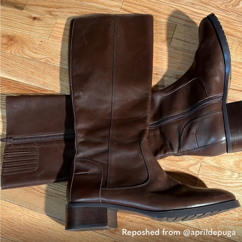 Donald J. Pliner Brown Over the Knee Boots